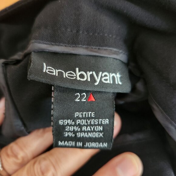 Lane Bryant Black Trousers Size 22 Petite Plus - Picture 6 of 6